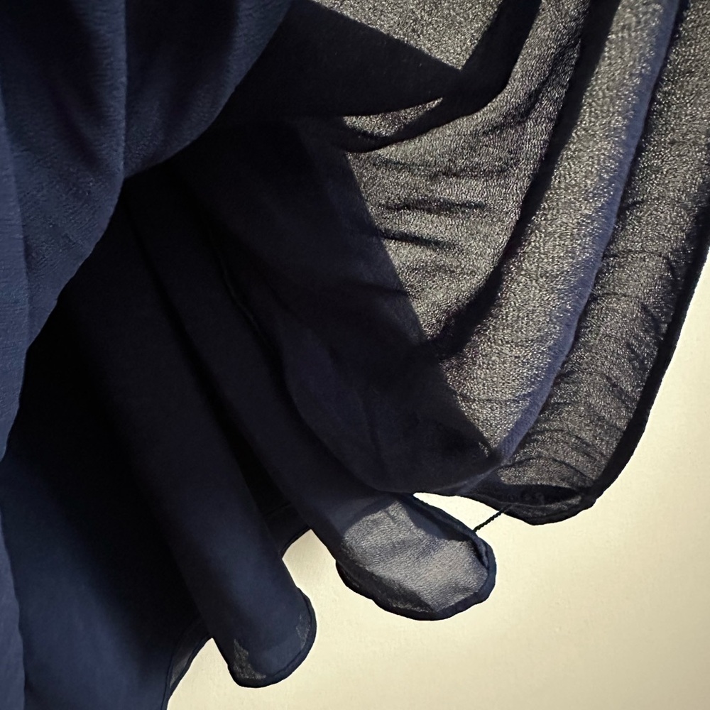 Michael Kors Navy Pleated Skirt - Picture 4 of 4